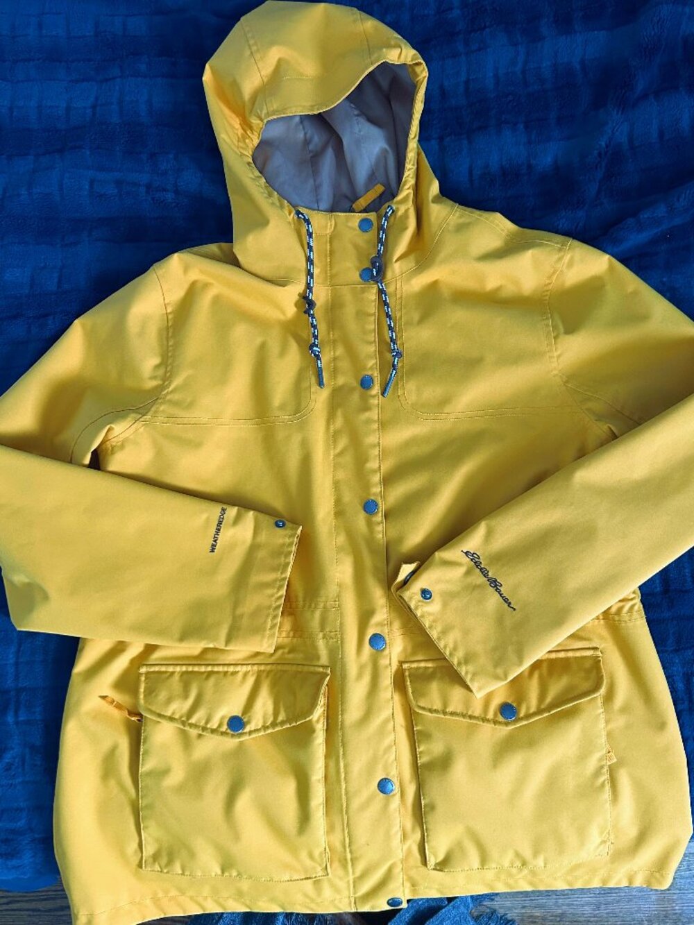 Eddie Bauer Waterproof Hooded Rain Jacket